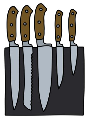 Mutfak bıçakları.