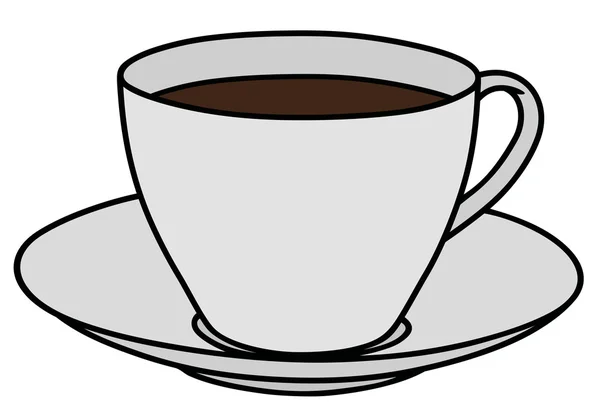 Kaffe med kaffe – stockvektor