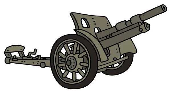 Vintage grå kanon — Stock vektor
