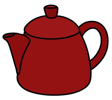 Kırmızı seramik tencere