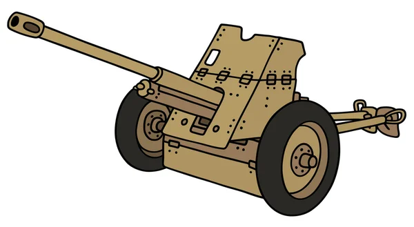 Vieux canon de sable — Image vectorielle