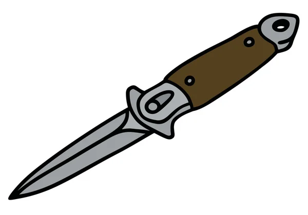 Cuchillo de eyección clásico — Vector de stock