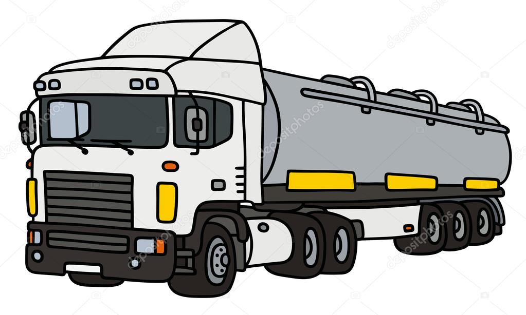 How to draw Oil Tanker Truck // easy drawing of petrol tanker step by step  for beginners - YouTube