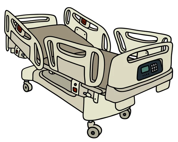 Modern Kórház pozíció ágy — Stock Vector