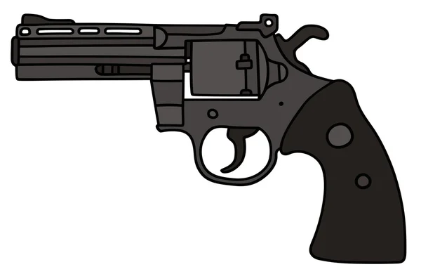 Großer schwerer Revolver — Stockvektor