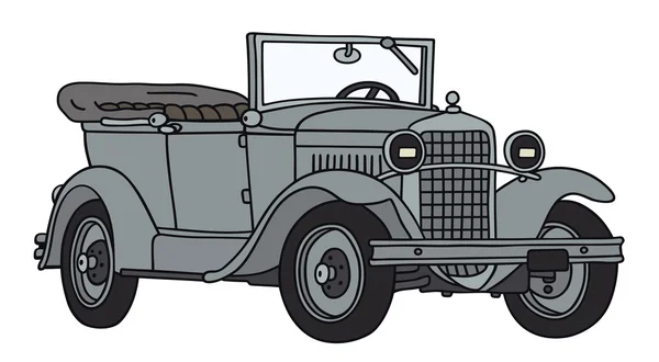 Coche militar vintage — Vector de stock