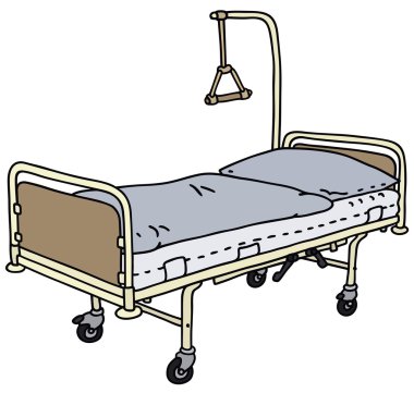 Hospital bed clipart