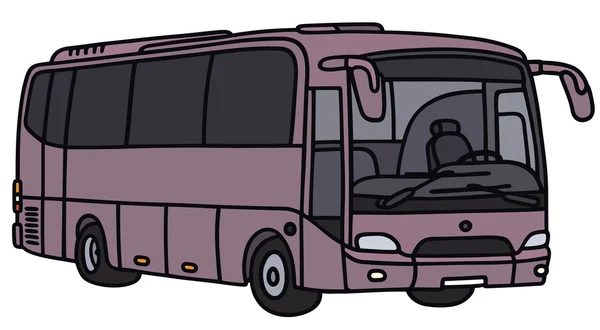 Фиолетовый автобус — стоковый вектор