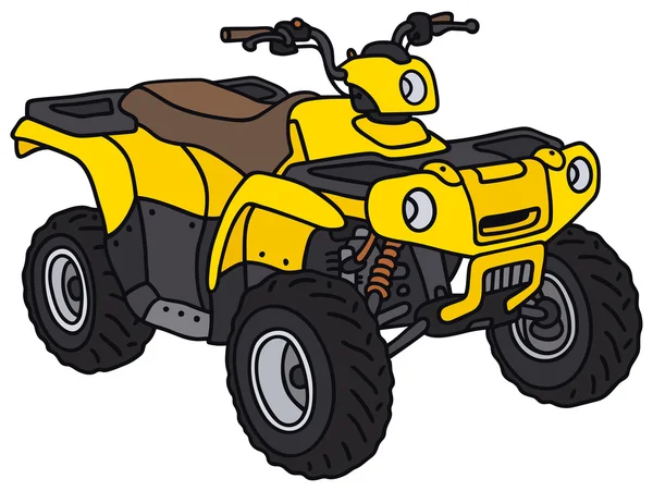 Yellow ATV — Stock Vector