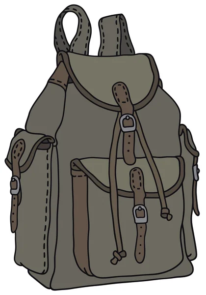 Классический рюкзак — стоковый вектор