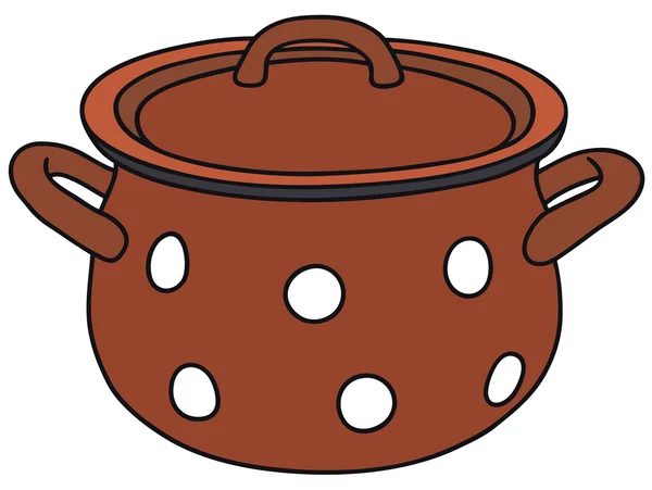 Rode pot — Stockvector