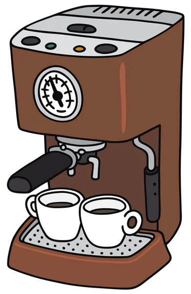 Máquina de café expresso elétrico —  Vetores de Stock