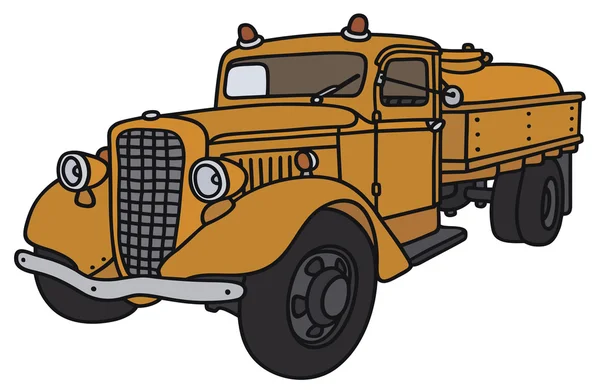 古いタンク トラック — ストックベクタ