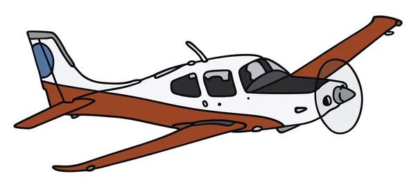 Avión de hélice — Vector de stock