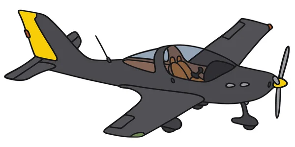 Чёрный самолёт — стоковый вектор