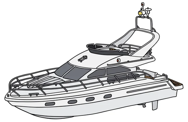 Yacht à moteur — Image vectorielle