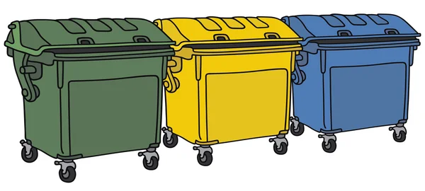 Récipients de recyclage — Image vectorielle
