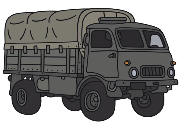 Vecchio camion militare — Vettoriale Stock