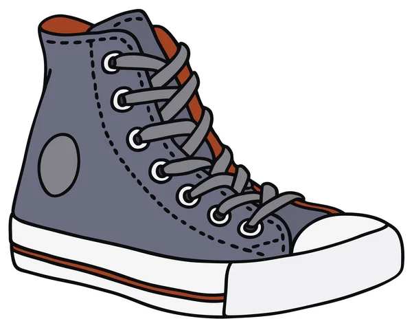 Gray sneaker — Stock Vector