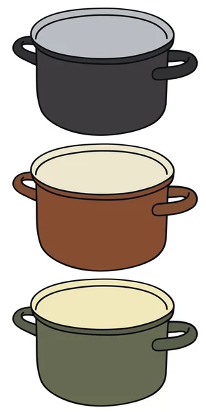 Kleur potten — Stockvector
