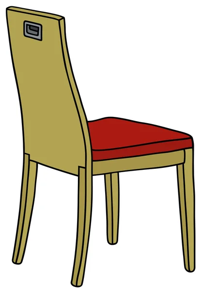 Moderní dřevěná židle — Stockový vektor