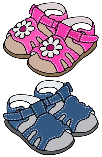 Child's sandals — Stock Vector