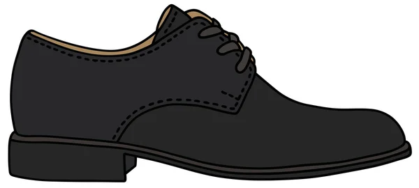 Zapato negro — Vector de stock