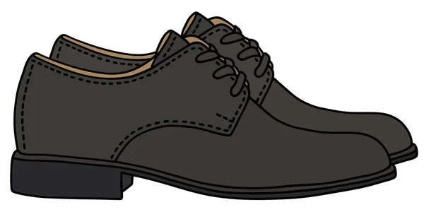 Classic black shoes — Stock Vector