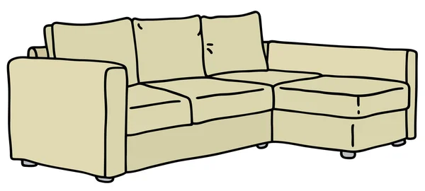 Светлый диван — стоковый вектор