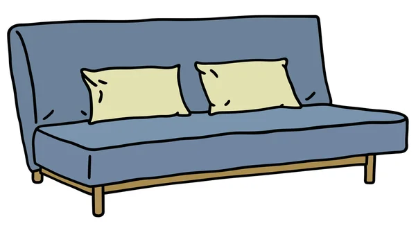 Blue sofa — Stockvector