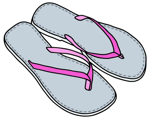 Lichte sandalen — Stockvector