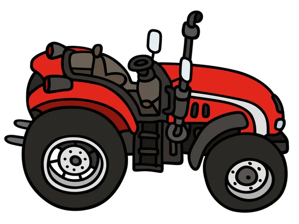 Red tractor — Stock Vector