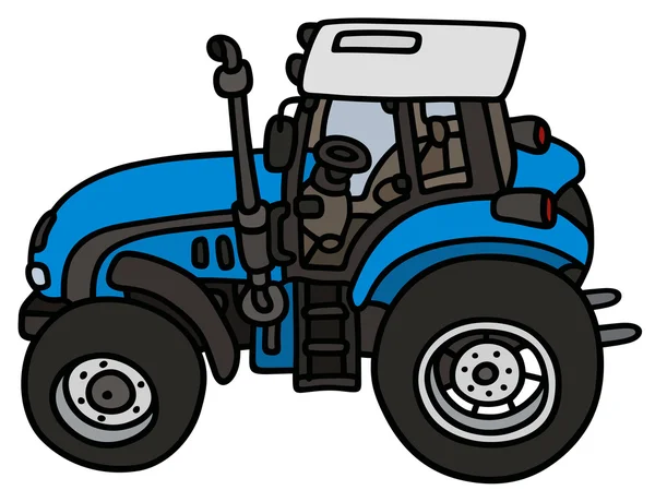 Синій трактор — стоковий вектор