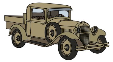 Vintage askeri kamyon