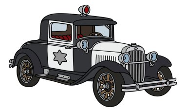 Vintage polis arabası