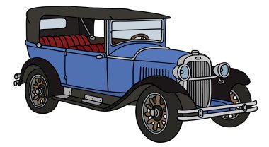 Vintage mavi Cabrio