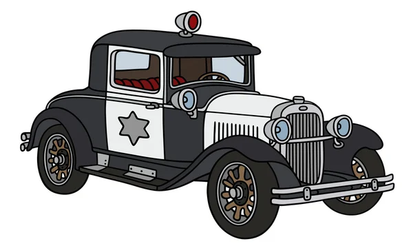 Polizei-Oldtimer — Stockvektor