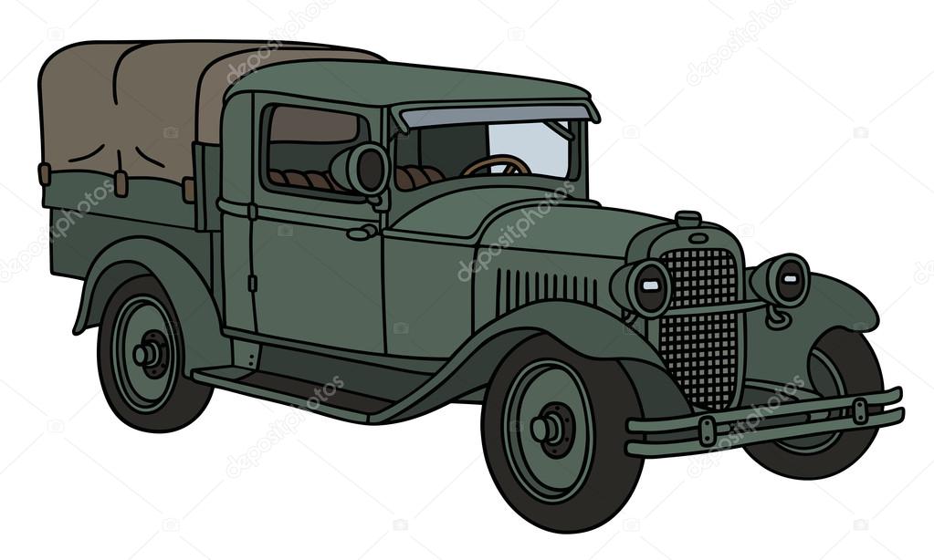 Vintage military truck