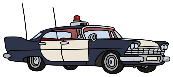 Классический полицейский автомобиль — стоковый вектор