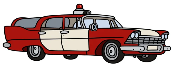 Классический пожарный автомобиль — стоковый вектор