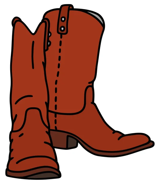 Red jackboot — Stock Vector