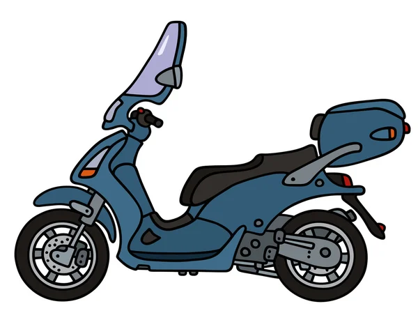 Scooter azul — Archivo Imágenes Vectoriales