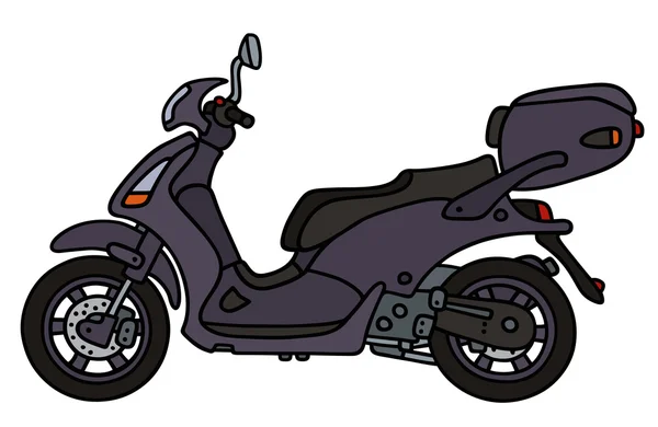 Dark scooter — Stock Vector