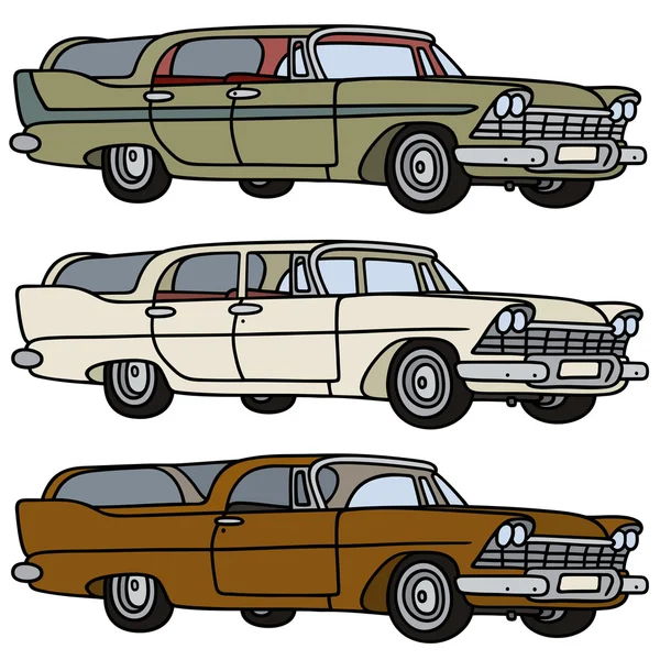 Classic station wagons — Stock Illustration Classic station wagons Stock Illustration