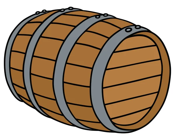 Wooden barrel — Stock Vector