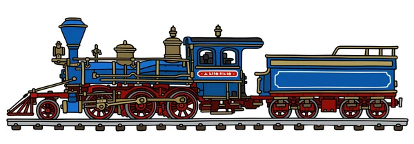 Antigua locomotora de vapor americana — Archivo Imágenes Vectoriales