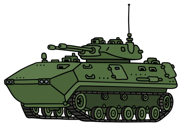 Yeşil parça zırhlı araç — Stok Vektör