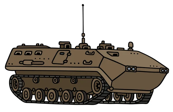 Track gepantserde legervoertuig — Stockvector
