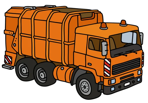 Chariot à poussière orange — Image vectorielle