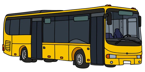 Gelber Stadtbus — Stockvektor